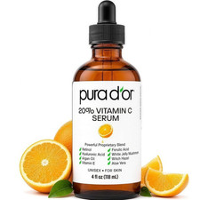 20 Vitamin C Anti-Aging Serum, 4 fl oz Vegan, Cruelty-Free, pH Balanced