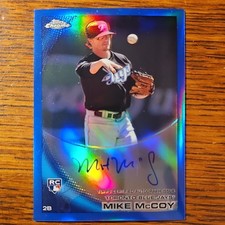Topps Chrome Blue Refractor Mike McCoy Rookie Autograph #182/199