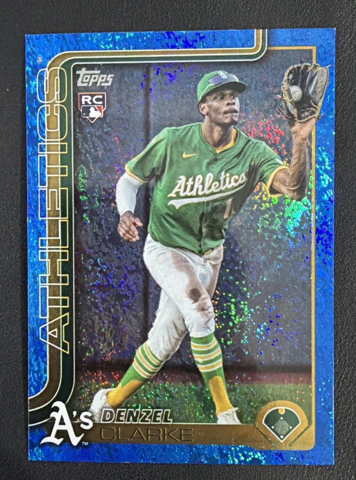 2025 TOPPS UPDATE SERIES DENZEL CLARKE ROOKIE #US14 BLUE FOIL  /150