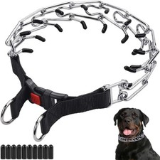 Dog Training Choke Chain Collar Adjustable Stainless Steel Prong Pinch
