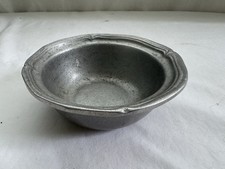 Vintage Wilton Pewter Queen Anne 9” Scalloped Serving Bowl - Made in USA