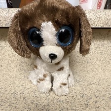 Ty Beanie Boos Brown White Dog Plush Stuffed Animal Toy for Ages 3+ 3-11 Years