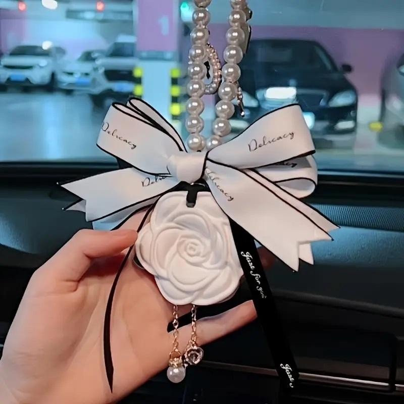 Car Hanging Gypsum Air Freshener with Essential Oil Camellia Perfume thumbnail 16