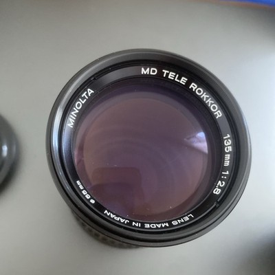 MINOLTA MD ROKKOR 135mm f2.8 TELEPHOTO LENS