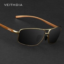 VEITHDIA HD Polarized Photochromic Sunglasses Pilot Men UV400 Driving Glasses