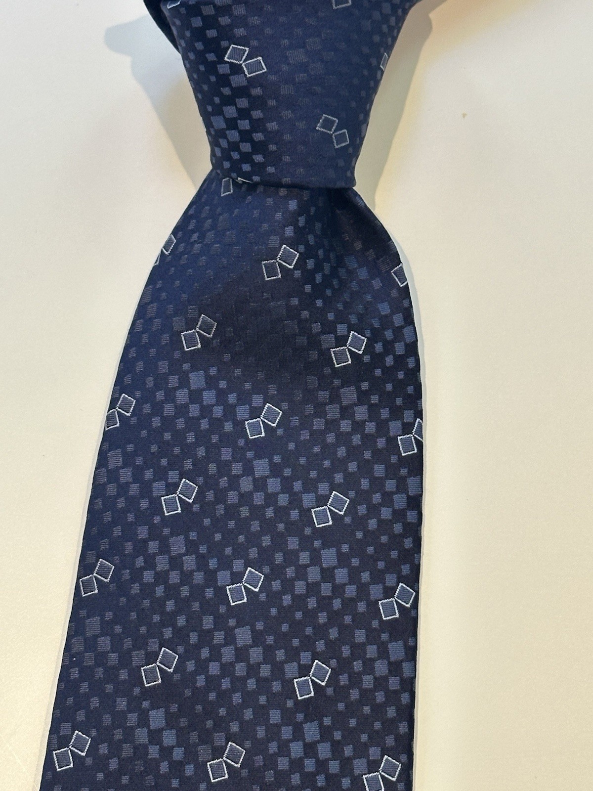 Giorgio Armani 100% Silk Blue Tie