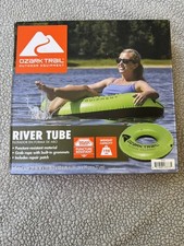 Ozark Trail River/Pool Inflatable Durable 39" Tube River Float, GREEN - NEW