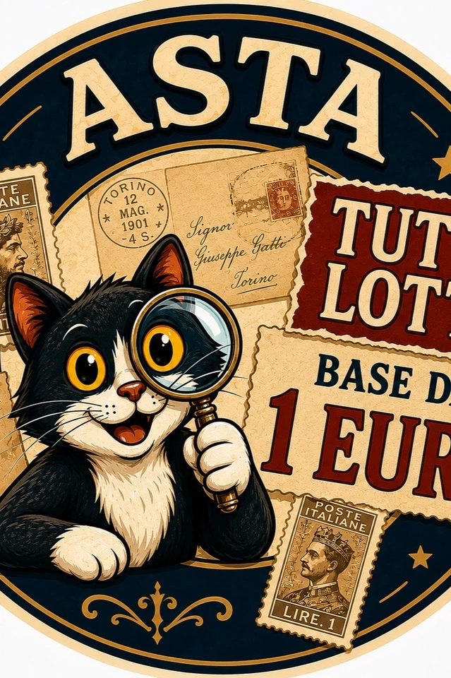 ASTA FILATELIA 100 PEZZI BASE 1 EURO