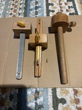 3 x Vintage Tischler Markierungs- und Einsteckmessgeräte