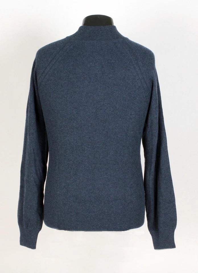 Loro Piana 100% Cashmere 1/2 Zip Sweater - Blue - XL - $2250 Retail - Image 4 of 4