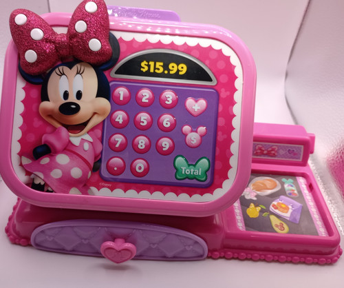 Disney Minnie Mouse Cash Register Working With Money