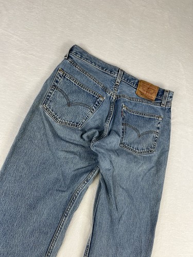 Vintage 90er Levis 501 XX Denim Button Fly Jeans Herren 30x30 helle Waschung hergestellt in den USA - Bild 8 von 13