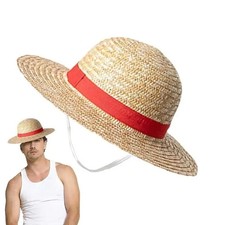 Luffy Straw Hat Anime Cartoon Cosplay Caps Sun Sunshade Parent-Child Hat 35cm