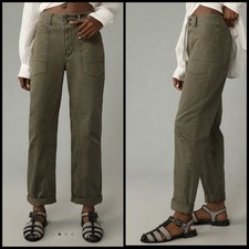 Anthropologie Pilcro Size 32 The Wanderer Relaxed Pants Camo Army Green