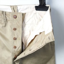 Vintage 1940-50's U.S. Army M-45 Chino Pants Size W 33 I 32 Beige