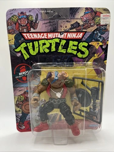PLAYMATES TMNT TEENAGE MUTANT NINJA TURTLES BEBOP UNPUNCHED 44 BACK CLEAN CARD!