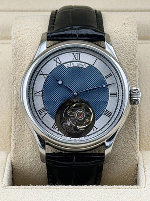Aesop GIV Flying Tourbillon Blue/Silver Dial on Leather Strap T09 Complete 2026