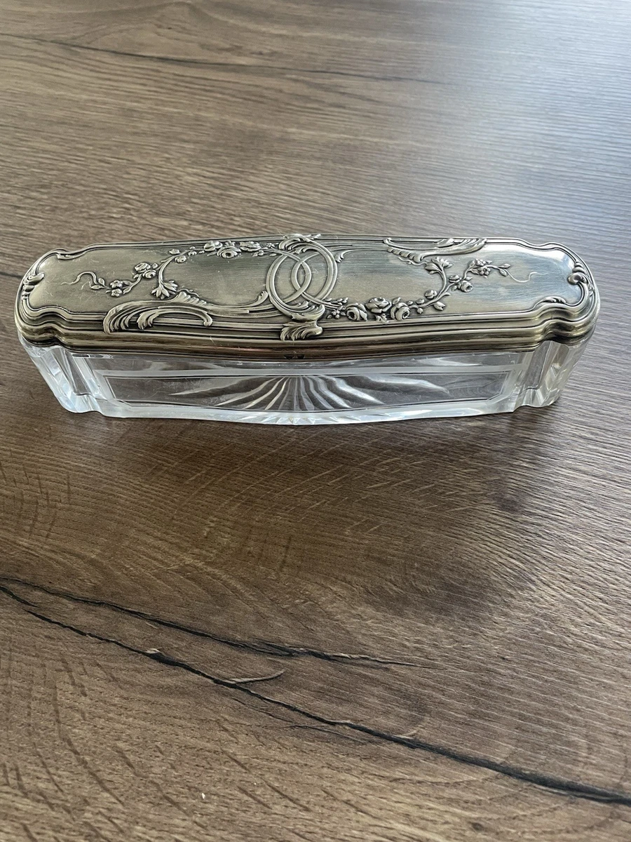 Ancienne Boîte à Pilules Chatelaine En Argent Massif - Objet Vintage Et De Collection