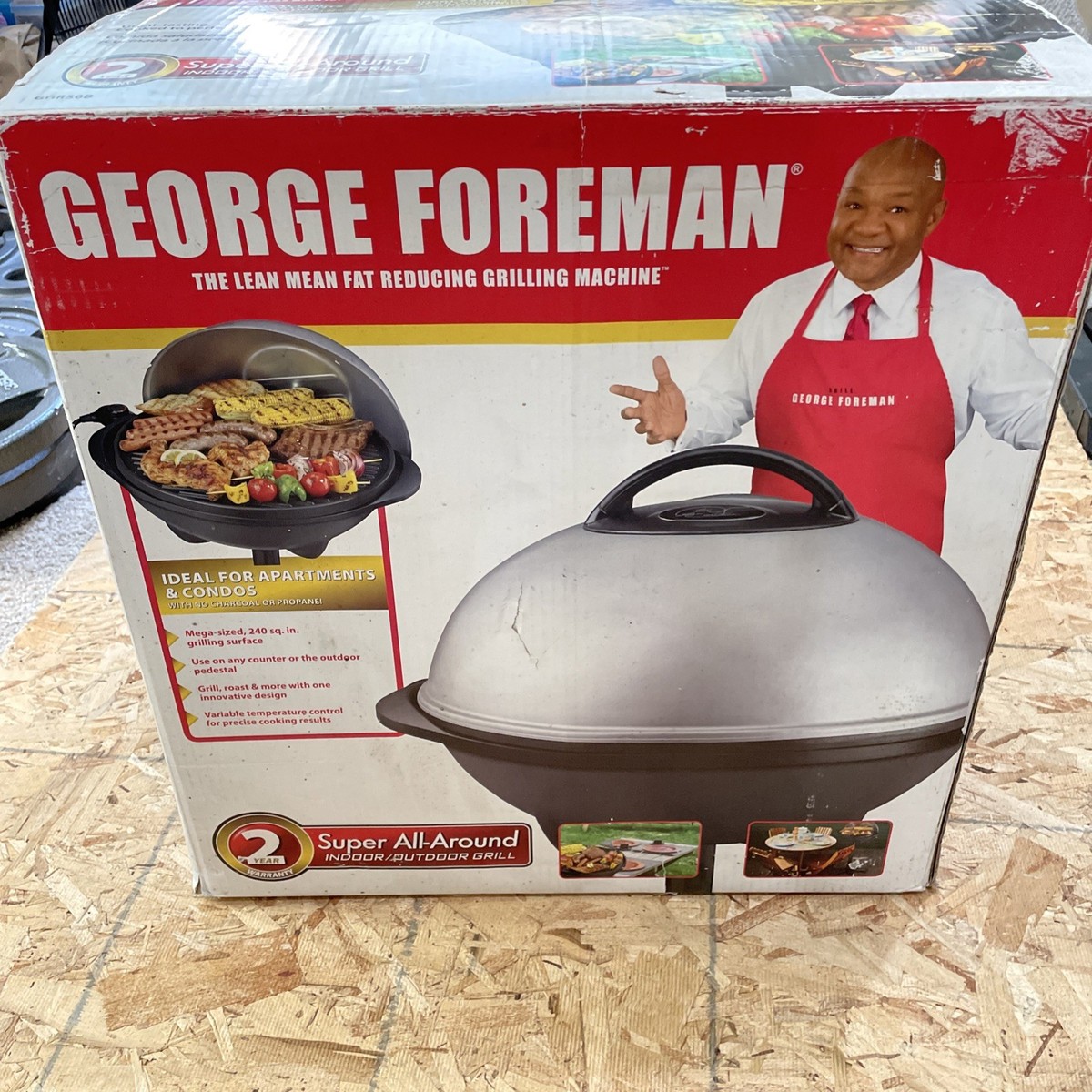 長期保管品！Salton GEORGE FOREMAN 電気グリル バーベキュー Model GGR50B 現状にて 引取のみ！ George Foreman GGR50B Open Grill - Black for sale online | eBay