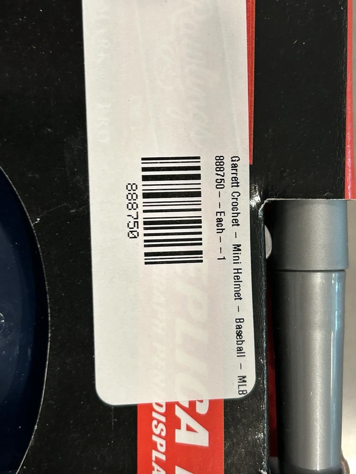 Garrett Crochet Boston Red Sox Mini Helmet JSA cert - Image 3 of 3