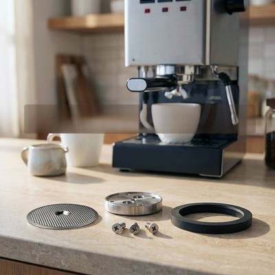 Edelstahl Brühkopf Baugruppe mit abnehmbaren Teilen für Gaggia Classic