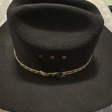 Western Express Black Child Cowboy Hat, size 7 1/4 Black/Gold Band