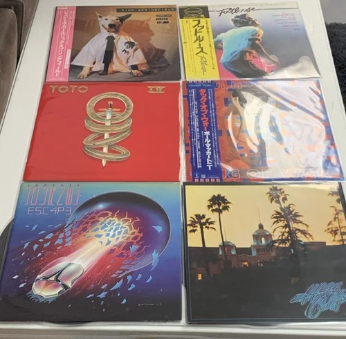 Toto Journey Eagles Japanese Pressings Classic Rock LP Lot 6 Vinyl Records