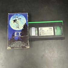 E.T. The Extra-Terrestrial VHS Tape Original Green Movie Steven Spielberg