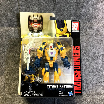 Hasbro Transformers Titans Return Deluxe WOLFWIRE & Monxo POTP Combiner Wars New