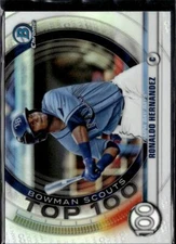 2020 Bowman #BTP-100 Ronaldo Hernandez Chrome Bowman Scouts Top 100