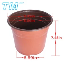 100Pcs Plastic Plant Flower Pots Nursery Seedlings Garden Plant Pot