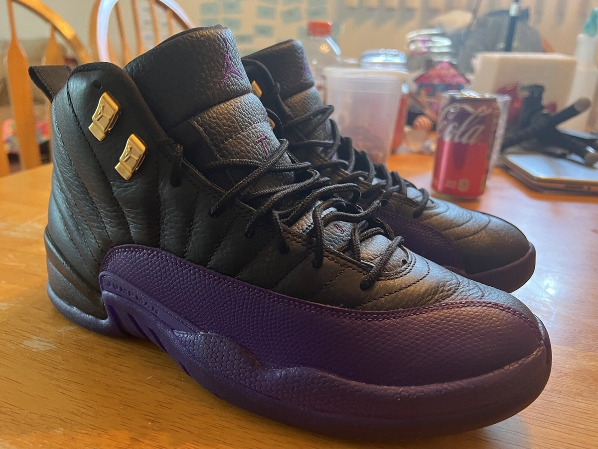 jordan 12 black and purple outfit