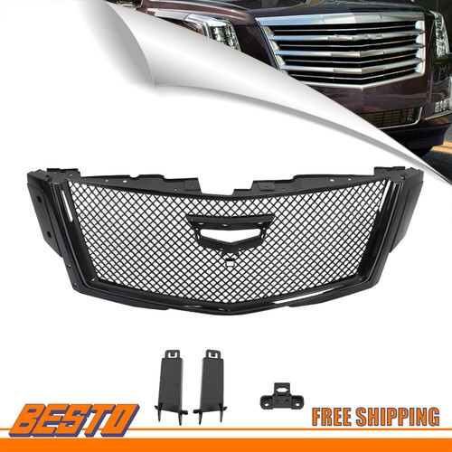Black Mesh Front Bumper Grille For 2007-2013 Cadillac Escalade (Badgeless) 10 thumbnail image