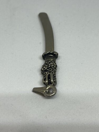 Vintage Sterling Silber 925 Drache Schwert Anhänger Charm 2" lang - Bild 3 von 5