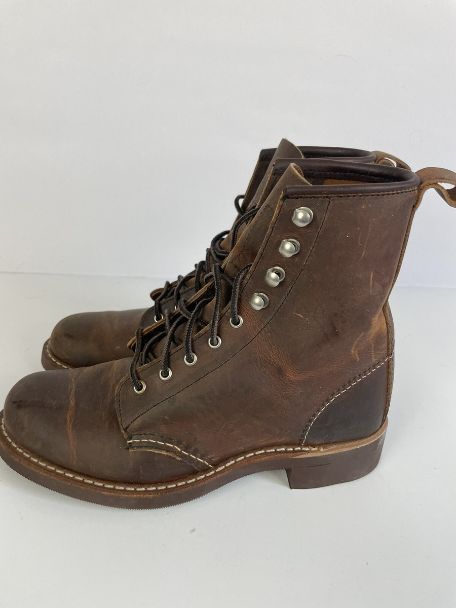 Red Wing Womens Silversmith Sz 5.5 B Copper Rough & Tough