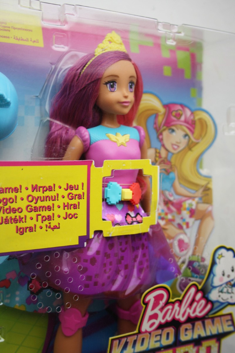 BARBIE 2016 VIDEO GAME HERO DOLL LIGHT UP SKATES DTW00 MATTEL NEW