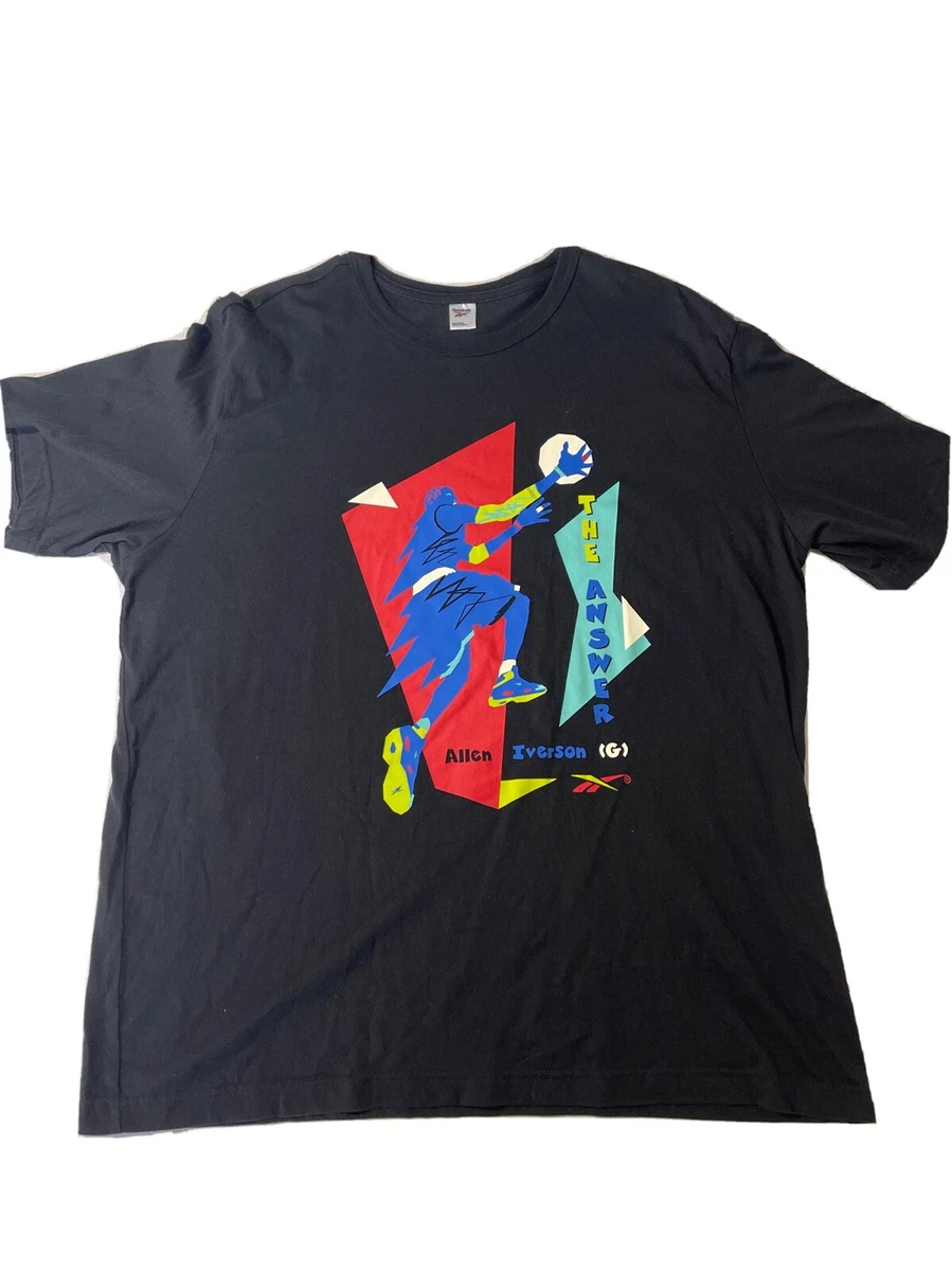 Reebok Allen Iverson Iverson Abstract ART Black T Shirt XL THE