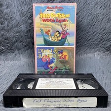 Flintstones Fred Flinstone Woos Again Dino Juliet VHS 1991 Hanna Barbera