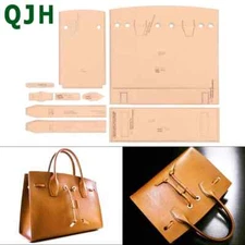 Leather Craft Handmade Kraft Paper Drawing Pattern DIY  Shoulder Messenger Bag