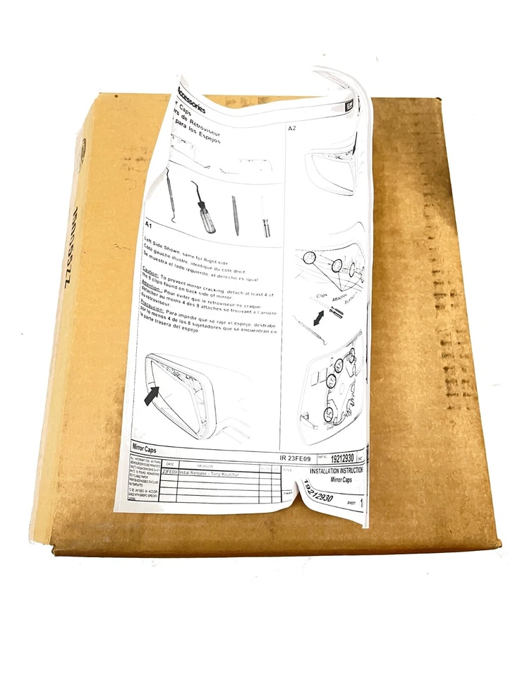 Juego de tapas de espejos retrovisores GM 2011 2012 2013 2014 2015 2016 2017 Chevrolet Equinox Foto 4 de 4