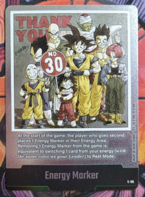 Son Goku E-60 Silver Energy Marker Dragon Ball Manga Booster Card