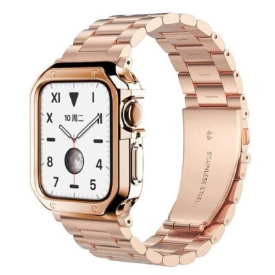 Stainless Steel Band + Case For Apple Watch Ultra 3 11 10 9 8 7 6 SE 5 38mm-49mm