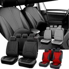 For TOYOTA Auto Car Seat Covers Full Set Leather 2/5-Seats Front Rear Protector