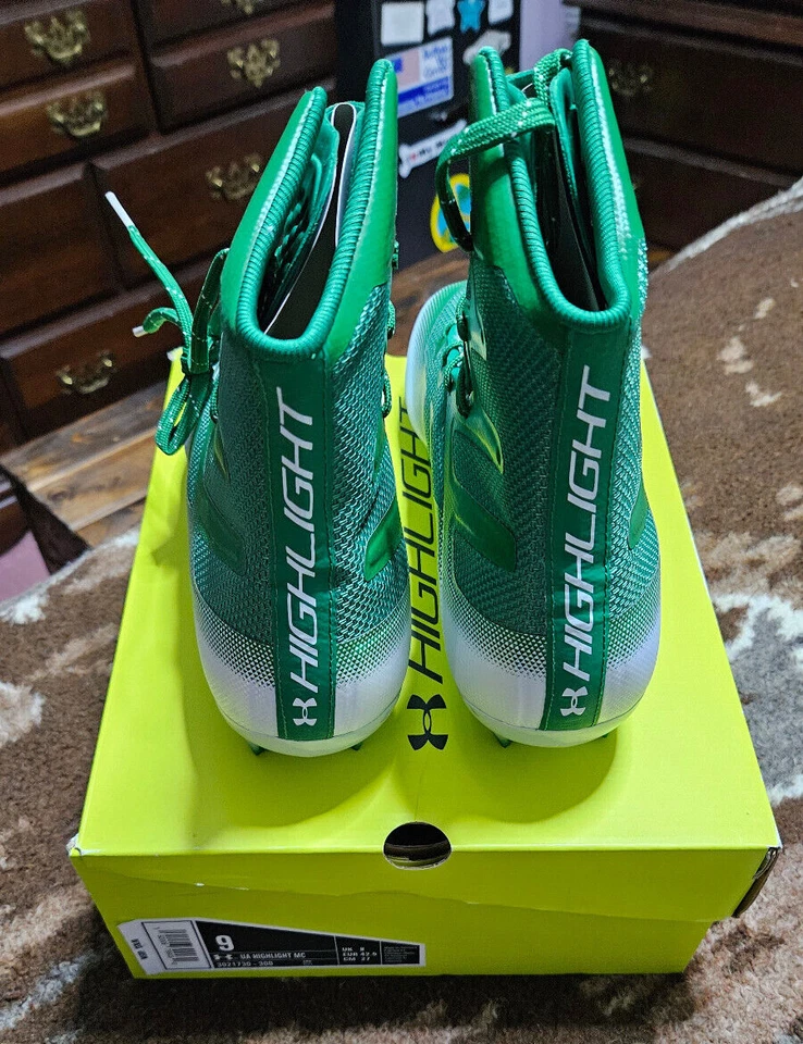 TACOS UNDER ARMOUR RESALTADOS MC TALLA 9 VERDE KELLY - NUEVOS / PRECIO DE VENTA SUGERIDO POR EL FABRICANTE $ 130 Foto 4 de 4