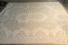Vintage Quaker Dinner Cloth Tablecloth Lace 84x66