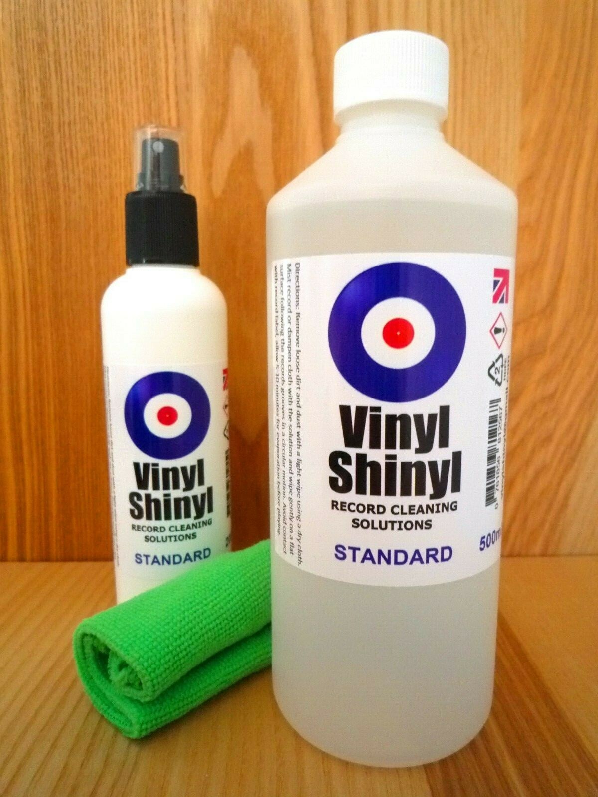 Vinyl Shinyl Record Cleaner - 200ml + 500ml Standard Formula Refill Bottle