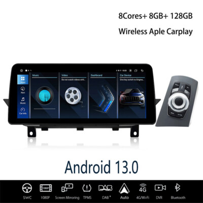 12.3'' Android 13 For BMW X1 E84 CIC 2009-2015 Car Stereo GPS Radio CarPlay DAB+