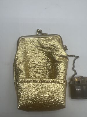 gold cigarette case ebay Vintage Metal Box Men Tobacco Holder For 20s 85mm King Size Impressive Japanese SIlver & Gold