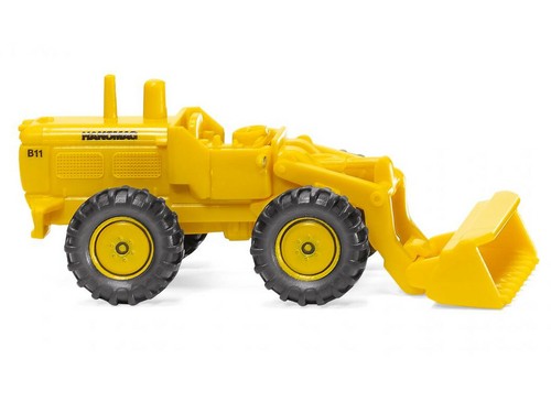 Wiking 097402 - Cargadora de ruedas Hanomag - amarillo maíz - escala N - NUEVO | Zustand: Neu
