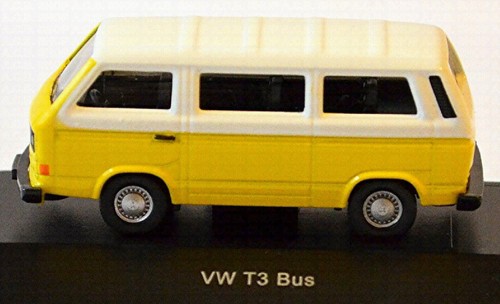 VW T3 Bus 1979-92 Amarillo+Blanco 1:87 Schuco 25610 - Imagen 3 de 4